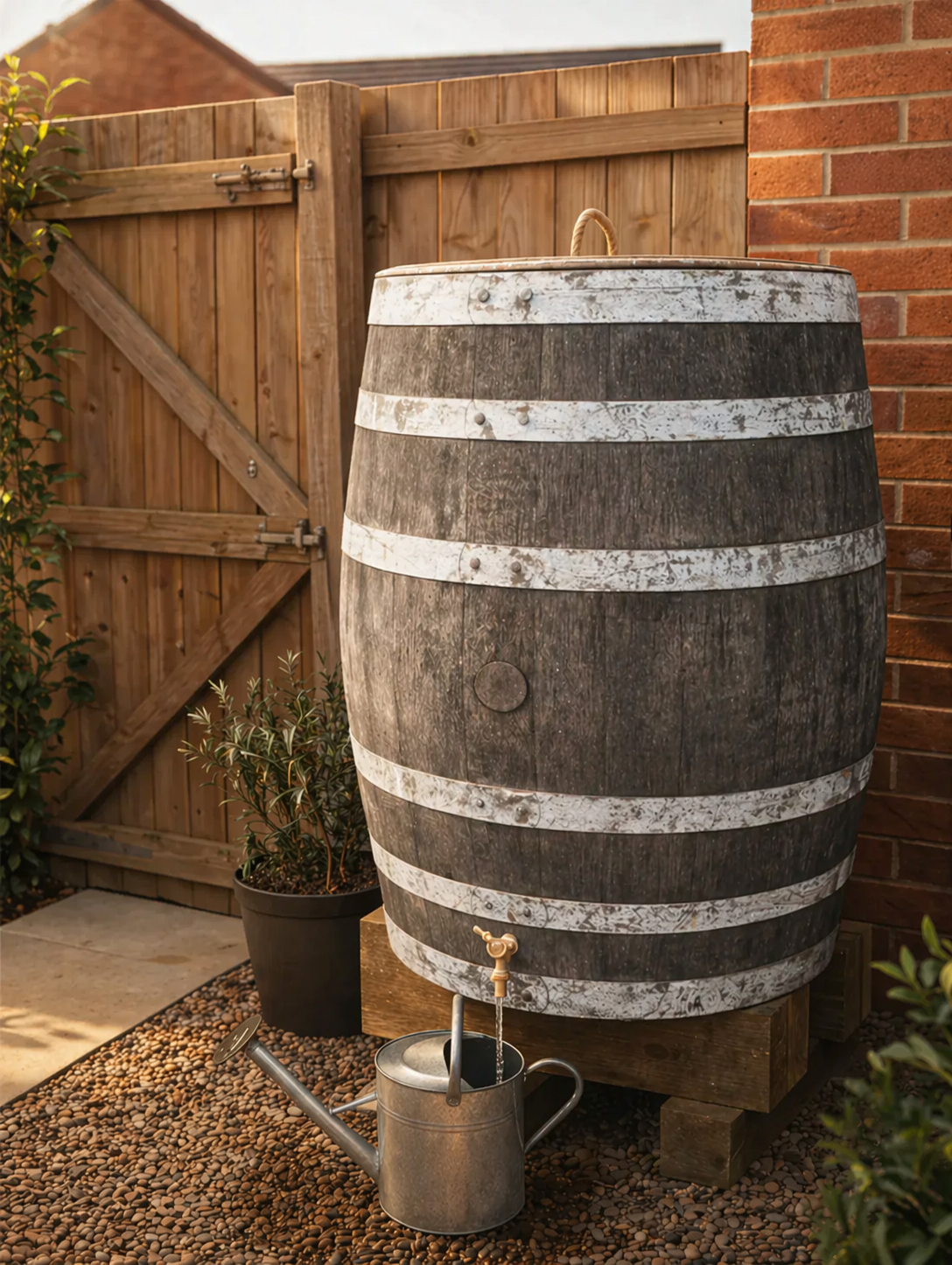 
                      
                        Genuine French Oak Wine Barrel Water Butt
                      
                    
