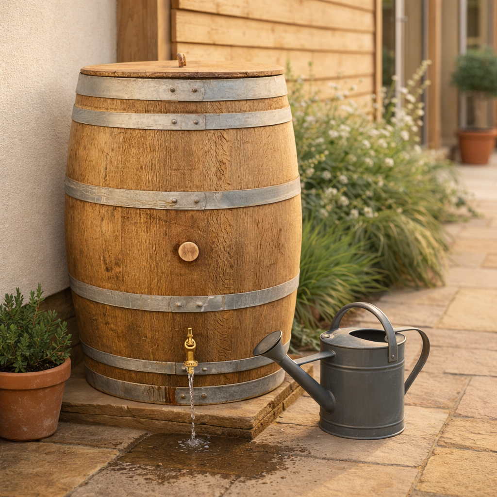 Genuine French Oak Wine Barrel Water Butt