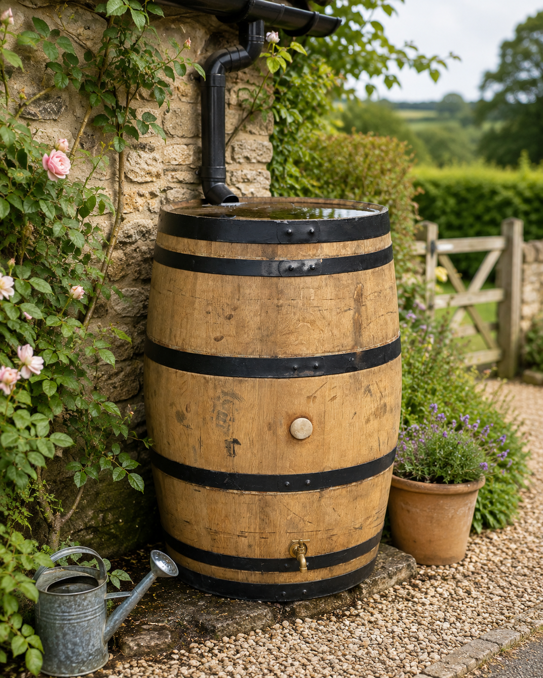 
                      
                        Genuine French Oak Wine Barrel Water Butt
                      
                    