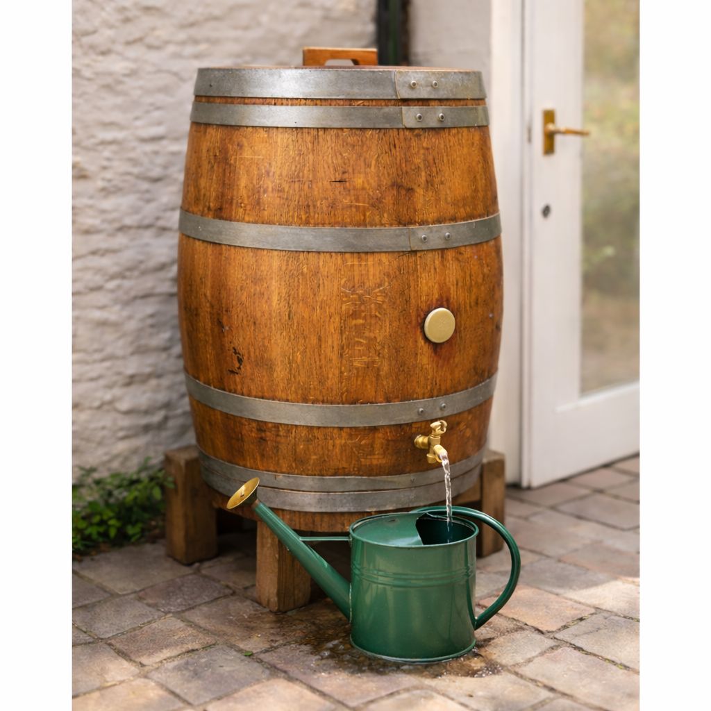 Genuine French Oak Wine Barrel Water Butt