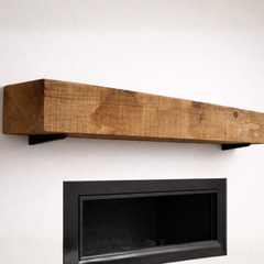 DIY Oak Fireplace Beam – Sawn Finish