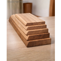 Solid Oak Chopping Board – James Martin Style Butchers Block (Custom Size, Square or Live Waney Edge)