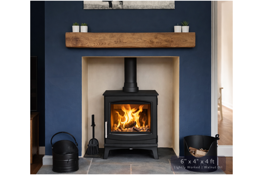 
                      
                        Solid Oak Fireplace Beam – Handcrafted Oak Mantelpiece (UK)
                      
                    