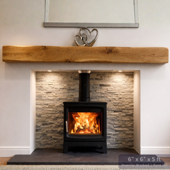 Solid Oak Fireplace Beam – Handcrafted Oak Mantelpiece (UK)