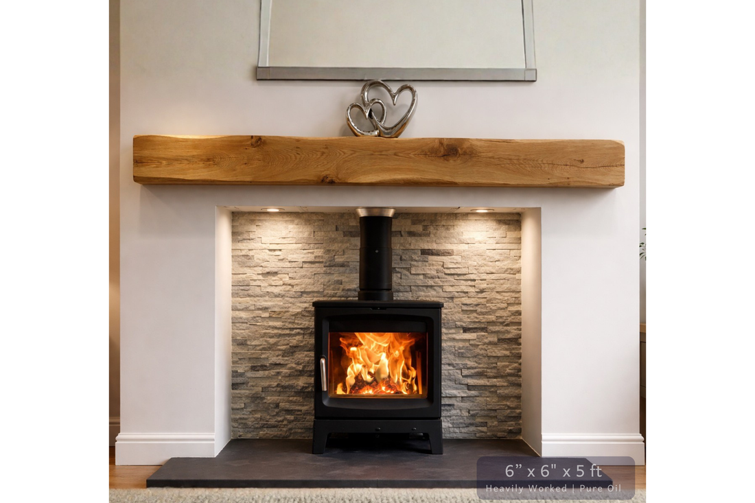 
                      
                        Solid Oak Fireplace Beam – Handcrafted Oak Mantelpiece (UK)
                      
                    