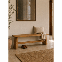 Solid Oak Stool / Bench – Handmade from Prime French Oak