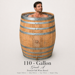 Authentic Oak Barrel Ice Baths – Real Wine & Whisky Barrels for Cold Water Plunge Therapy