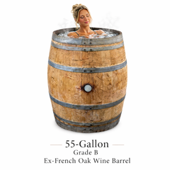 Authentic Oak Barrel Ice Baths – Real Wine & Whisky Barrels for Cold Water Plunge Therapy