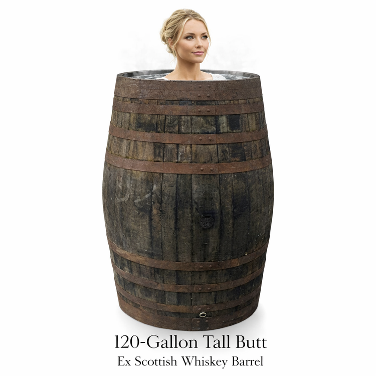 Authentic Oak Barrel Ice Baths – Real Wine & Whisky Barrels for Cold Water Plunge Therapy