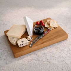 Solid Oak Chopping Board – James Martin Style Butchers Block (Custom Size, Square or Live Waney Edge)