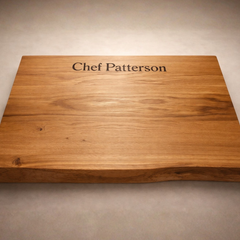 Solid Oak Chopping Board – James Martin Style Butchers Block (Custom Size, Square or Live Waney Edge)