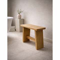 Solid Oak Stool / Bench – Handmade from Prime French Oak