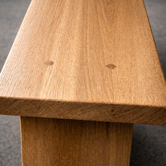 Solid Oak Stool / Bench – Handmade from Prime French Oak