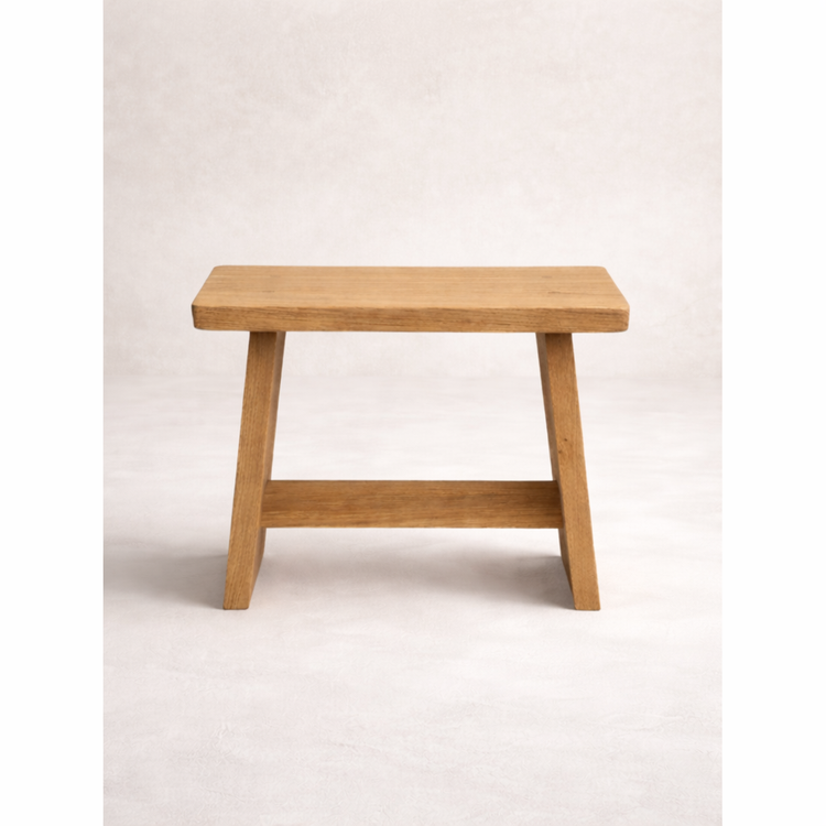 Solid Oak Stool / Bench – Handmade from Prime French Oak