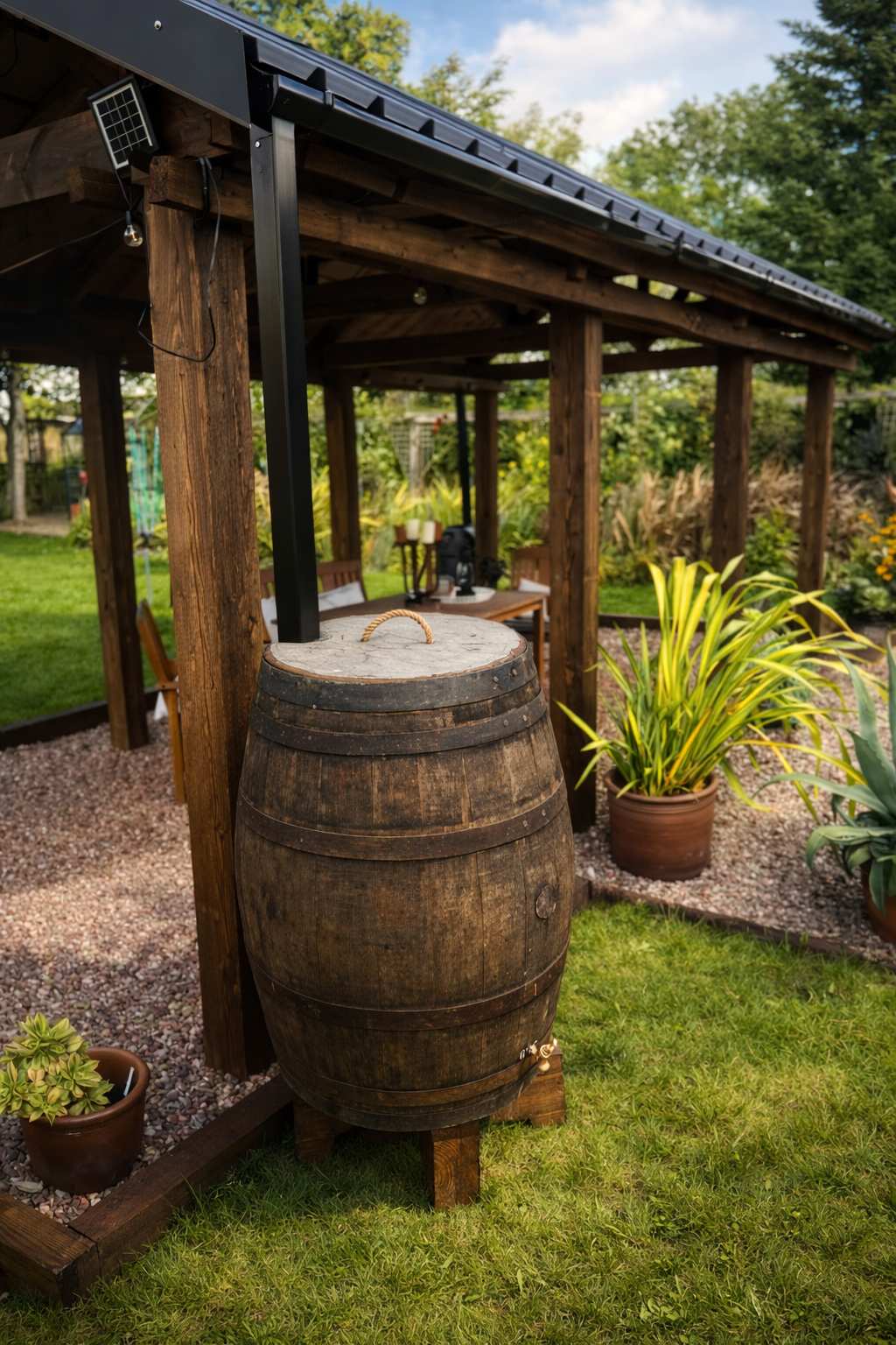 
                      
                        Genuine Solid Oak Whisky Barrel Water Butts
                      
                    