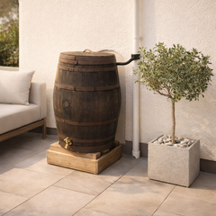 Genuine Solid Oak Whisky Barrel Water Butts