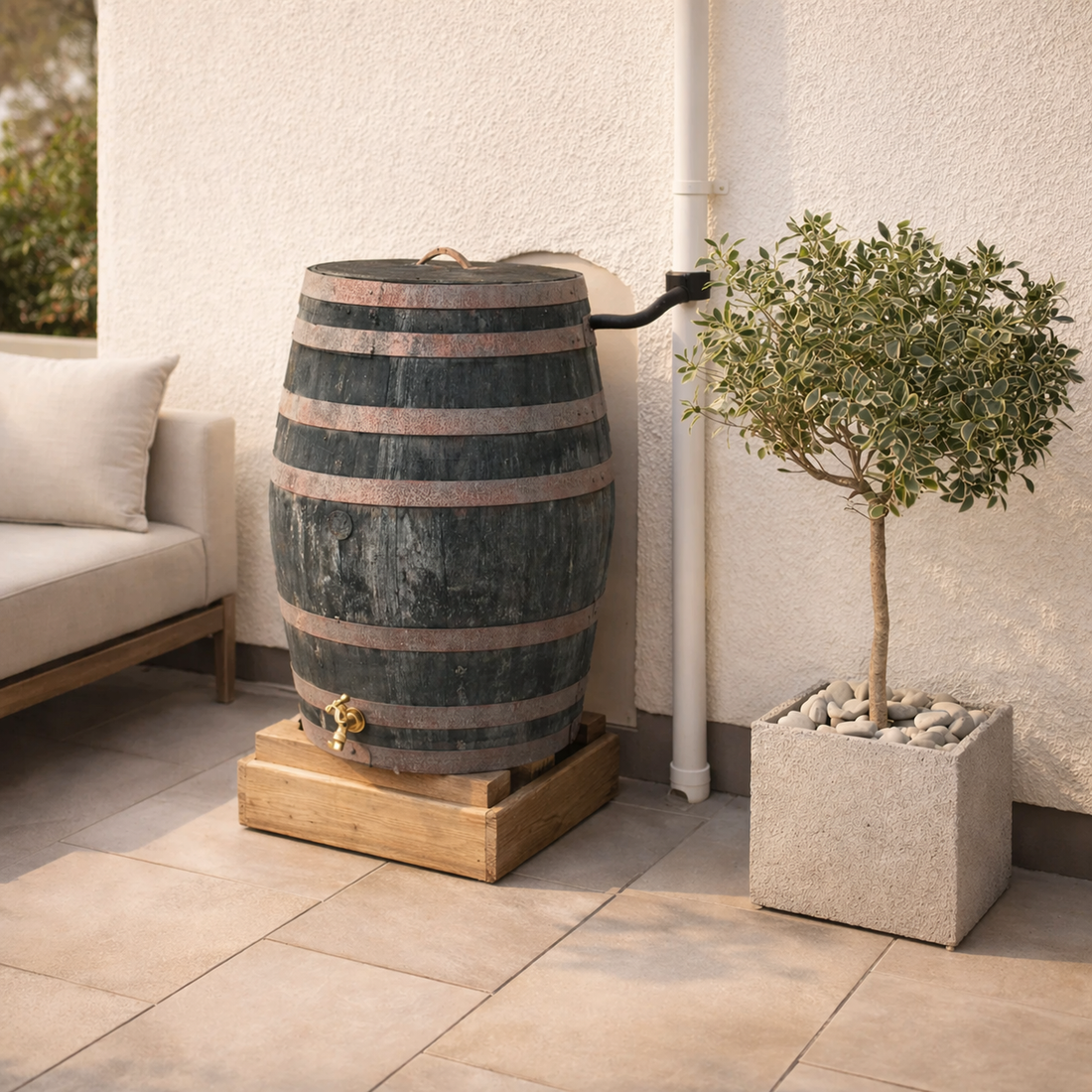
                      
                        Genuine Solid Oak Whisky Barrel Water Butts
                      
                    
