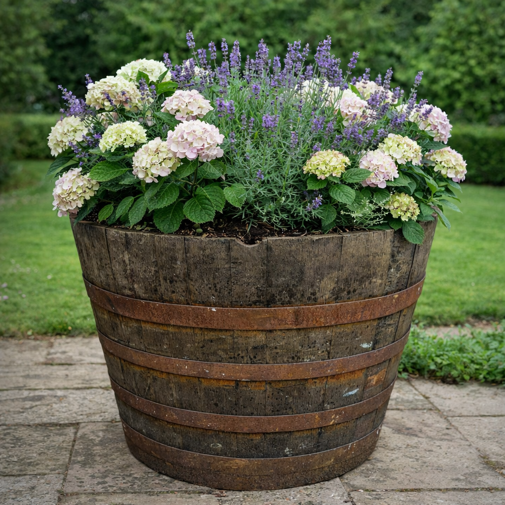 
                      
                        Genuine Scotch Oak Whisky Half Barrel Planters
                      
                    