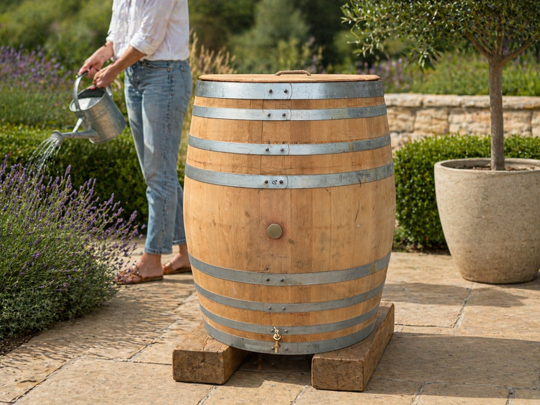 
                      
                        Genuine French Oak Wine Barrel Water Butt
                      
                    