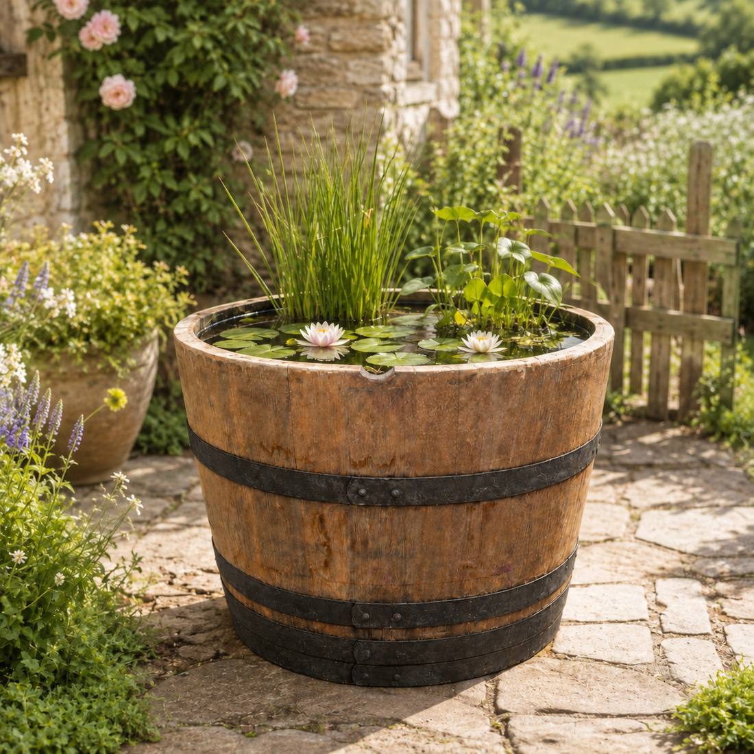 
                      
                        Watertight Oak Barrel Pond & Water Garden Feature
                      
                    