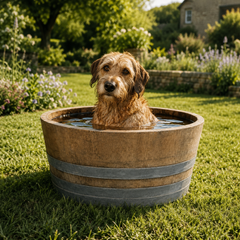 Watertight Oak Barrel Pond & Water Garden Feature