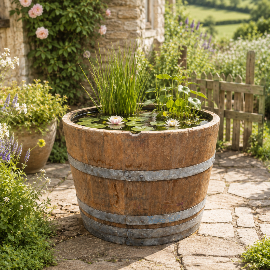 
                      
                        Watertight Oak Barrel Pond & Water Garden Feature
                      
                    