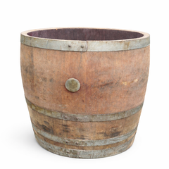 Genuine French Oak Wine Barrel Planters