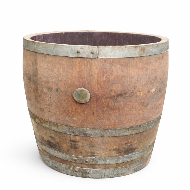 Genuine French Oak Wine Barrel Planters