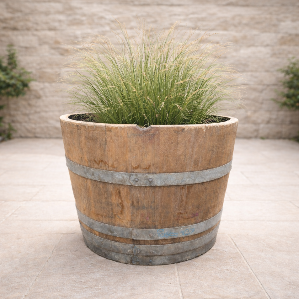 
                      
                        Genuine French Oak Wine Barrel Planters
                      
                    