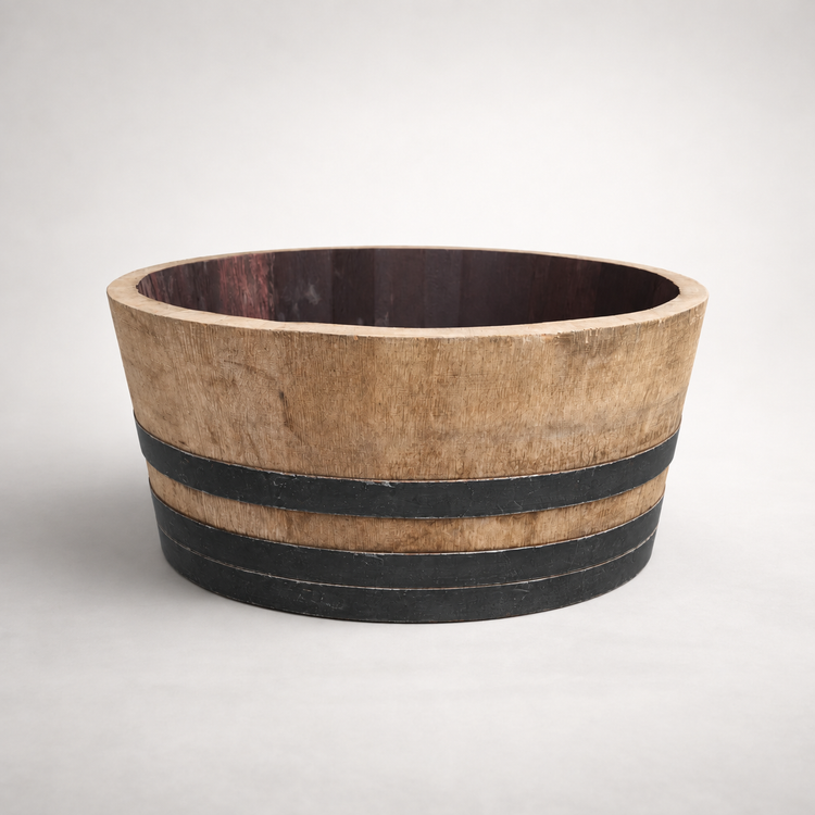 Genuine French Oak Wine Barrel Planters