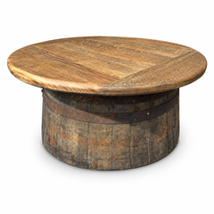Handmade Oak Whisky Barrel Table & Stools