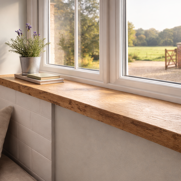 Bespoke Solid Oak Window Sills – Premium Joinery Grade Oak, Made to Measure