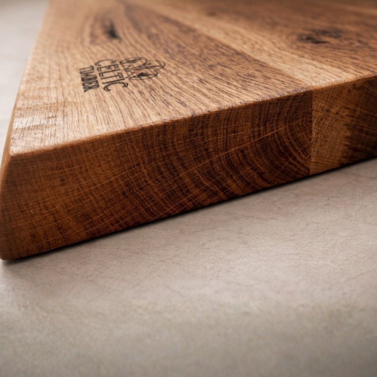 Solid Oak Chopping Board – James Martin Style Butchers Block (Custom Size, Square or Live Waney Edge)