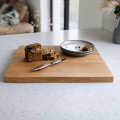Solid Oak Chopping Board – James Martin Style Butchers Block (Custom Size, Square or Live Waney Edge)