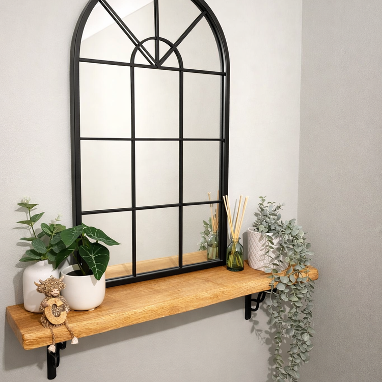 Solid Oak Shelves – Made to Measure Floating or Bracket Shelves