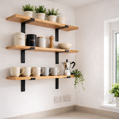 Solid Oak Shelves - Made to Measure