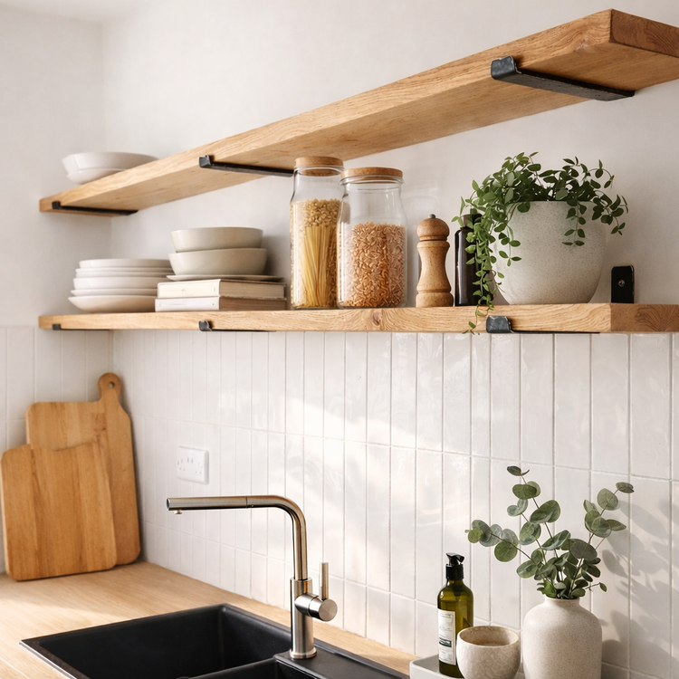 Solid Oak Shelves - Made to Measure
