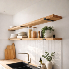 Solid Oak Shelves – Made to Measure Floating or Bracket Shelves