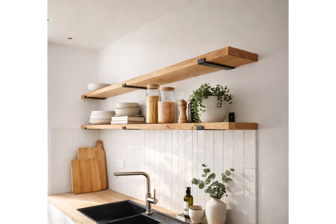 
                      
                        Solid Oak Shelves – Made to Measure Floating or Bracket Shelves
                      
                    