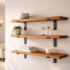 Solid Oak Shelves - Made to Measure