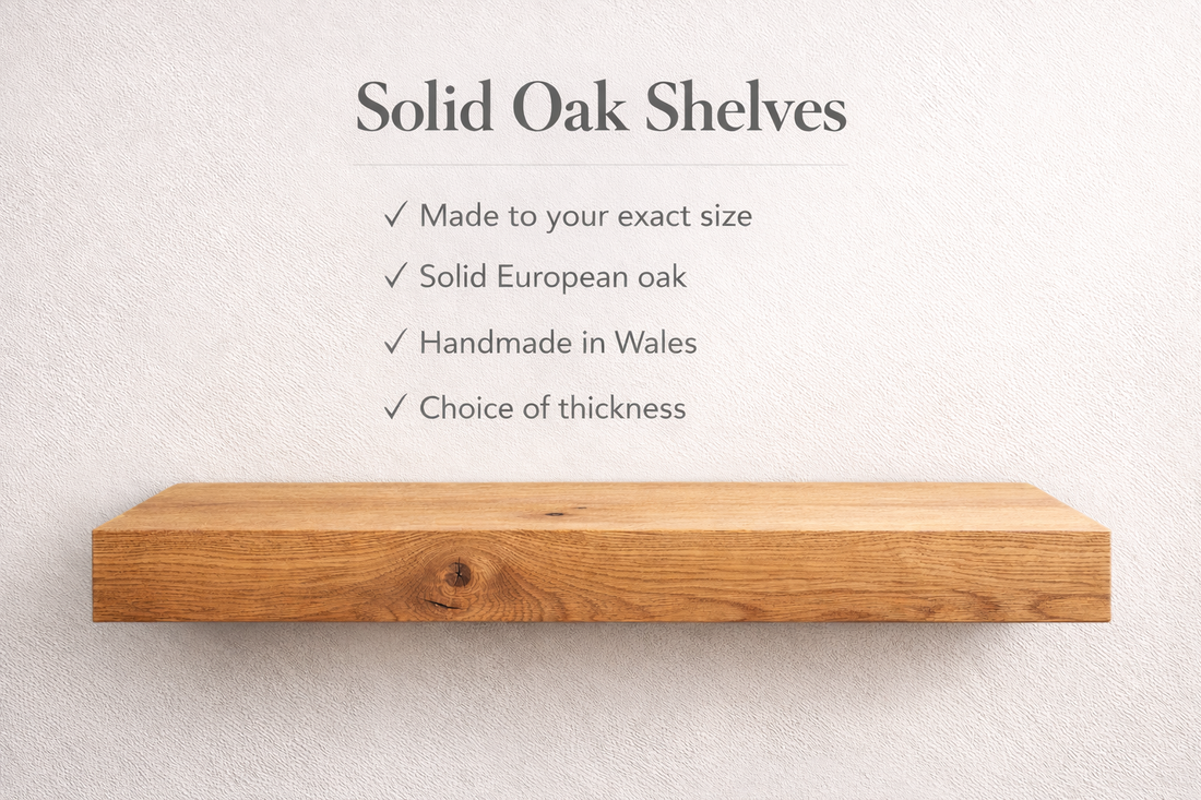 
                      
                        Solid Oak Shelves - Made to Measure
                      
                    