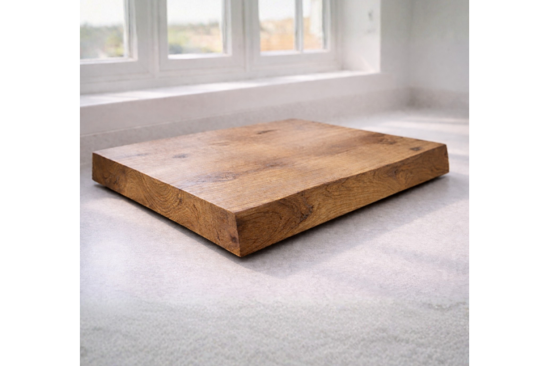 
                      
                        Solid Oak Chopping Board – James Martin Style Butchers Block (Custom Size, Square or Live Waney Edge)
                      
                    