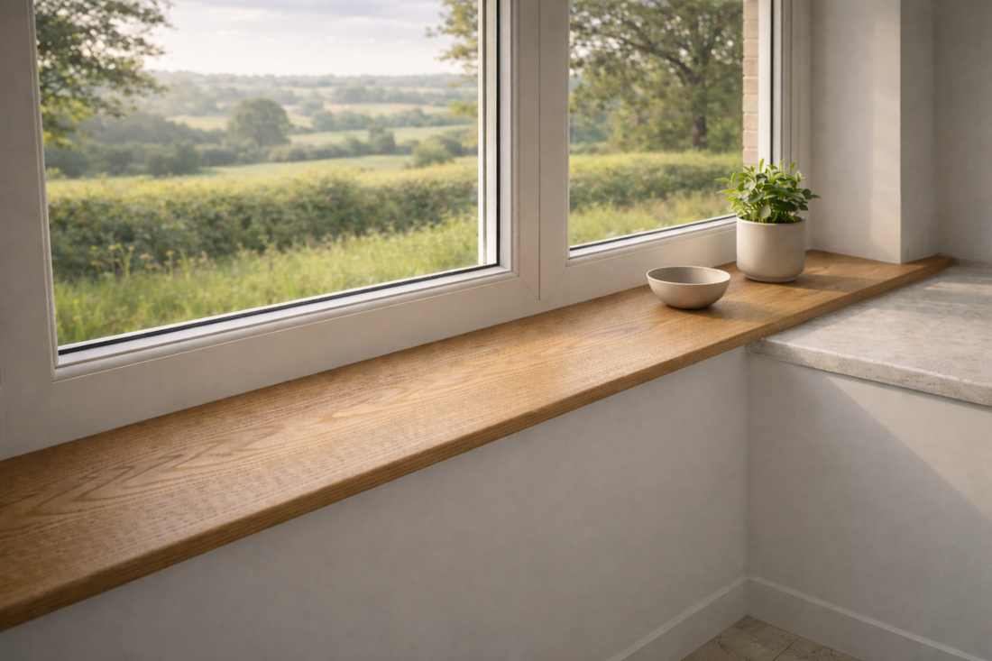 
                      
                        Bespoke Solid Oak Window Sills – Premium Joinery Grade Oak, Made to Measure
                      
                    