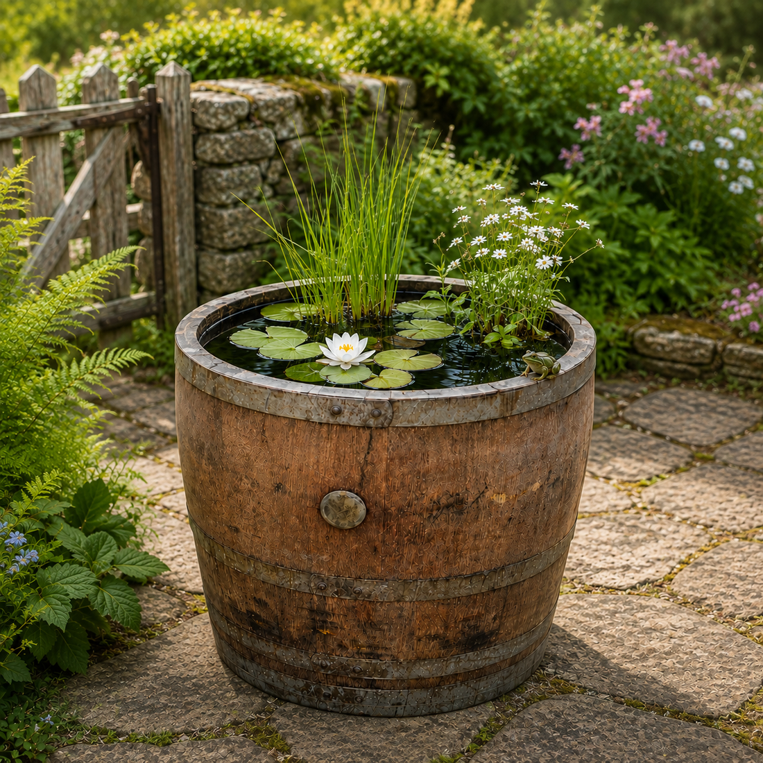 
                      
                        Watertight Oak Barrel Pond & Water Garden Feature
                      
                    
