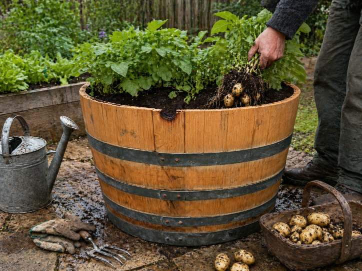 
                      
                        Genuine French Oak Wine Barrel Planters
                      
                    