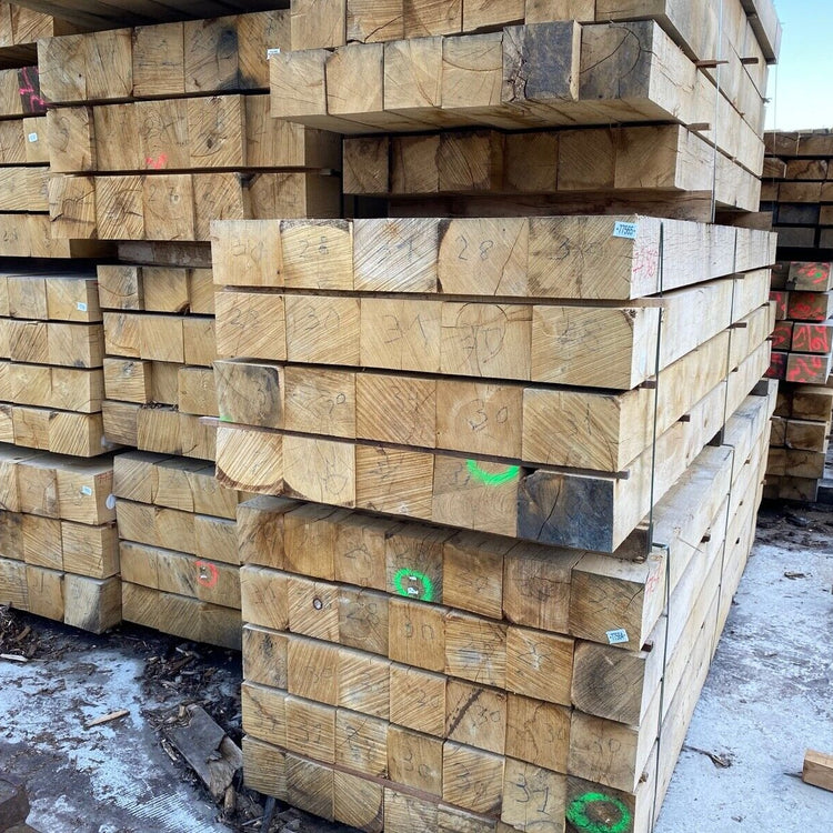 Oak Hardwood Fence Post Timber Bollards Gate Posts Wood Fencing Rail Solid Oak