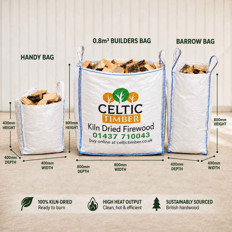 Kiln-Dried Oak Off-Cuts Firewood - Pembrokeshire Deliveries