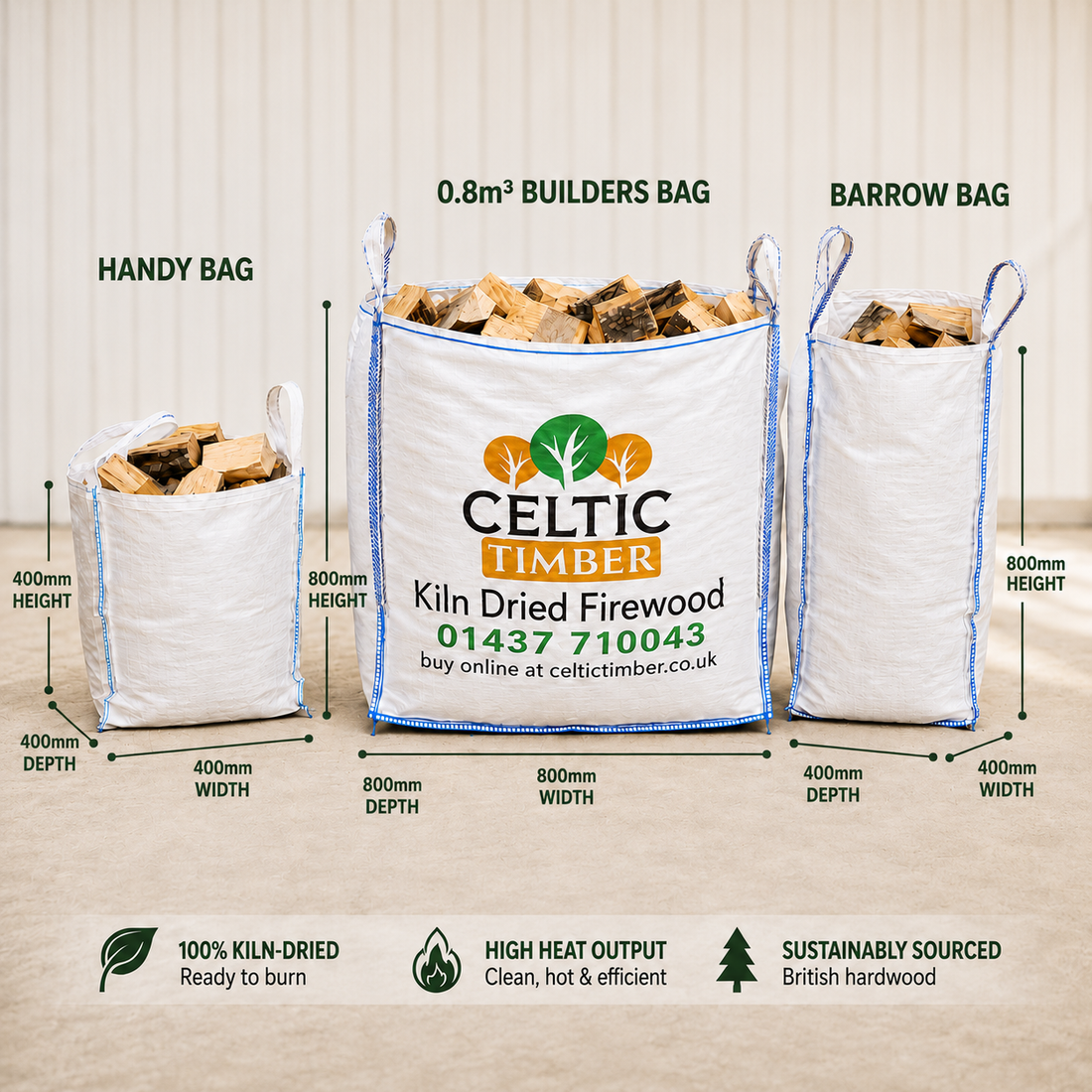 Kiln-Dried Hardwood Logs – Pembrokeshire Delivery