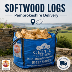 Kiln-Dried Softwood Firewood Logs - Pembrokeshire Deliveries