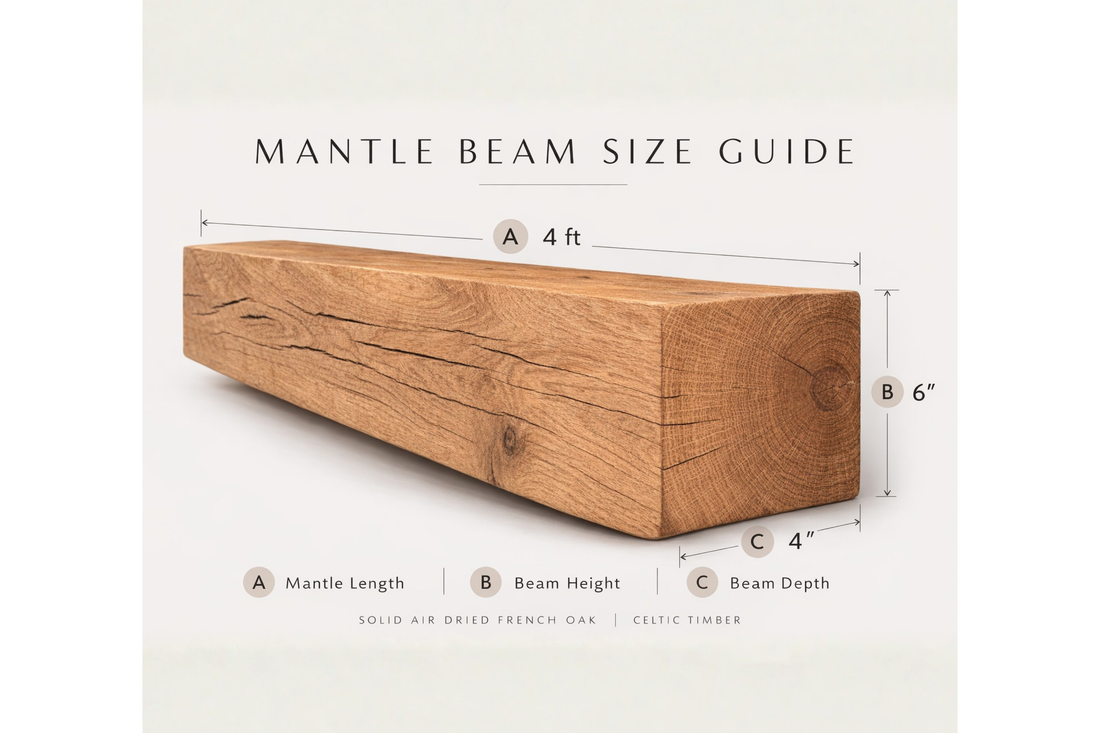 
                      
                        Solid Oak Fireplace Beam – Handcrafted Oak Mantelpiece (UK)
                      
                    